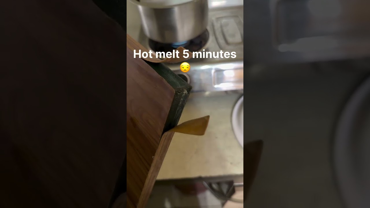 Pur vs hot melt ? Edge bending | #share #modularkitchen #modularkitchendesign