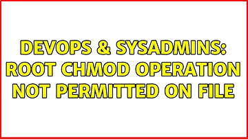 DevOps & SysAdmins: Root chmod operation not permitted on file