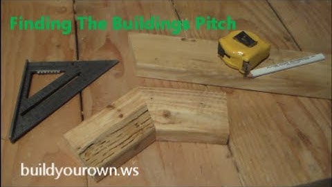 Finding truss pitch with a speed square