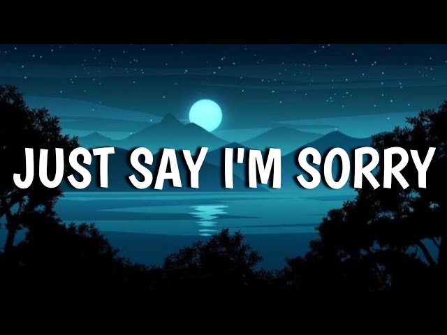 P!NK - Just Say I'm Sorry (Lyrics) ft. Chris Stapleton class=