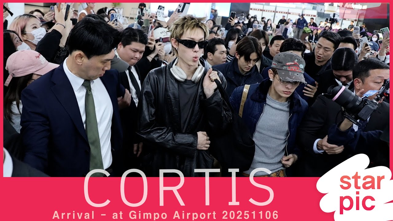 코르티스 '몰려든 팬들에 위험 천만!' [STARPIC] / CORTIS Arrival - at Gimpo Airport 20251106