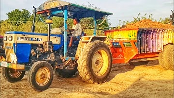 jcb swaraj 744 FE Tractor loading machine fully 3dx jcb working jcb video