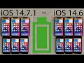 iOS 14.7.1 vs 14.6 BATTERY Test on All iPhones