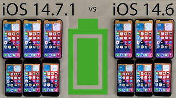 iOS 14.7.1 vs 14.6 BATTERY Test on All iPhones