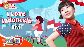 Download lagu VIDEO ANAK 1 JAM - I Love Indonesia | Lagu Anak : Vivi