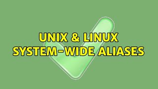 Unix & Linux: System-wide aliases (2 Solutions!!)