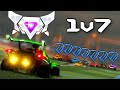 Desafiando 7 DIAMANTES para jogarem contra mim no Rocket League... (MISSÃO IMPOSSÍVEL)