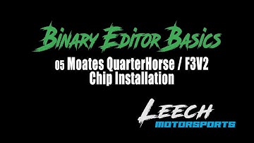 Binary Editor Basics - 05) QuarterHorse / F3V2 Chip Installation