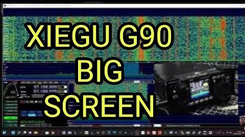 XIEGU G90 Full Screen PC Control Waterfall FULL SET UP