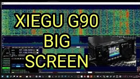 XIEGU G90 Full Screen PC Control Waterfall FULL SET UP