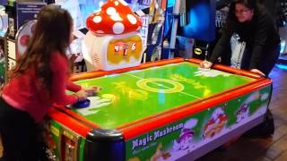 Natalie's Epic Adventures- Playing Hockey at Chuck E. Cheese!
