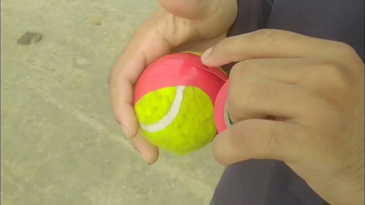 how to tape a tennis ball for cricket Taping tennis ball . YouTube