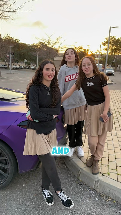 School girls pee in pants after scary exhaust sportcar 🤣 #car #kids #prank #exhaust #sportcar