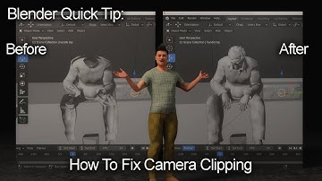 Blender Quick Tip: How to easily fix camera clipping in Blender