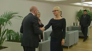 Widow of Alexei Navalny meets EU top chief Charles Michel | AFP