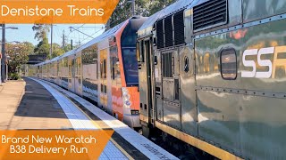 Sydney Trains Vlog 1837 Denistone Trains Brand New Series 2 Waratah Set B38 Delivery Run