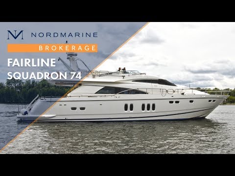 Fairline Squadron 74 | Яхта в продаже | Nordmarine Brokerage