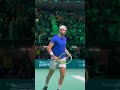 Berrettini giving the fans what they want 💪 #DavisCup #Tennis #Shorts