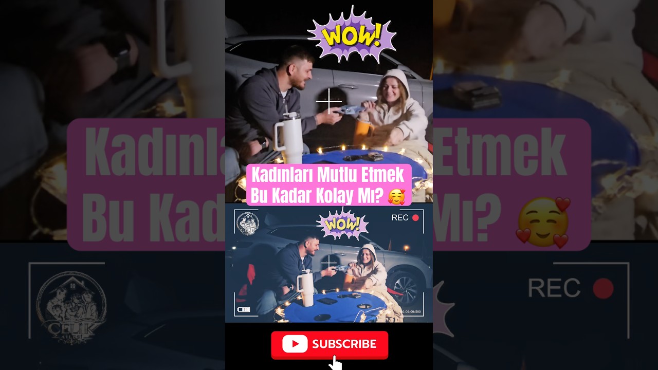 Kadınları Mutlu Etmek Bu Kadar Kolay Mı? 🥰 #çelikailesi #shorts