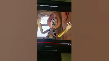 Woody screaming in pain