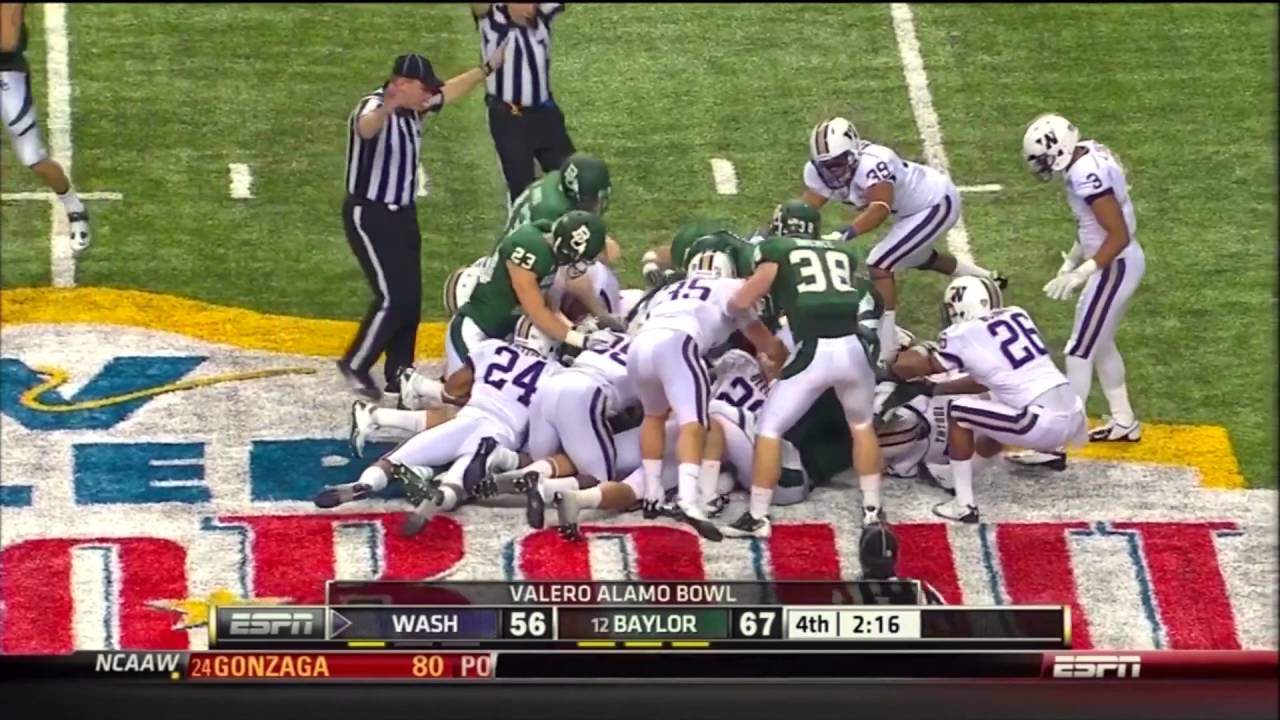 Hager forces fumble after kickoff, mccall recovers, baylor v ...