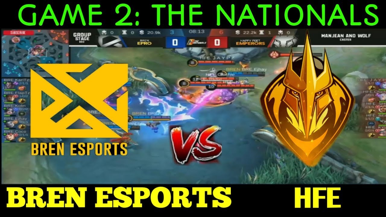 GAME 2: (HFE) HAPPY FEET EMPEROR Vs. BREN EPRO | THE NATIONALS /jhayki Tv