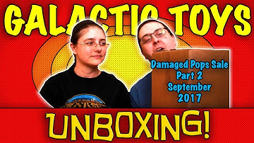 UNBOXING! Galactic Toys Funko Damaged Box Pop Figure Sale Part 2 - #Funko #PopFigures September 2017
