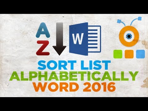 how-to-sort-a-list-alphabetically-in-word-2016