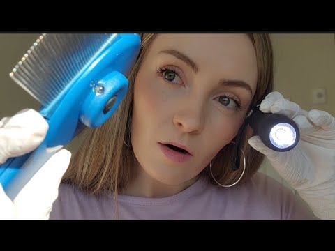 ASMR Fastest Lice Check, Haircut, TSA Pat Down & Tattoo Appointment