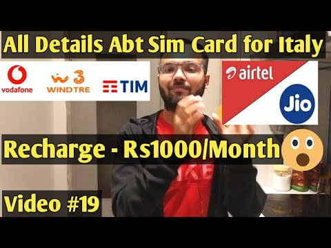 Which Sim Card to Bring to Europe/Sim cost in Europe/Internet charge in Europe/Tim/Vodafone/Wind tre