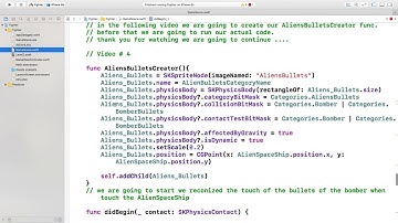 SpriteKit Game Video Part 6 (Xcode 8)