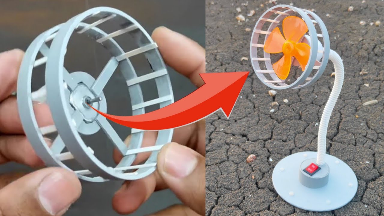 How To Make Flexible Table Fan || from DC motor || Cooling Table Fan आसानी से बनाएं घर पर