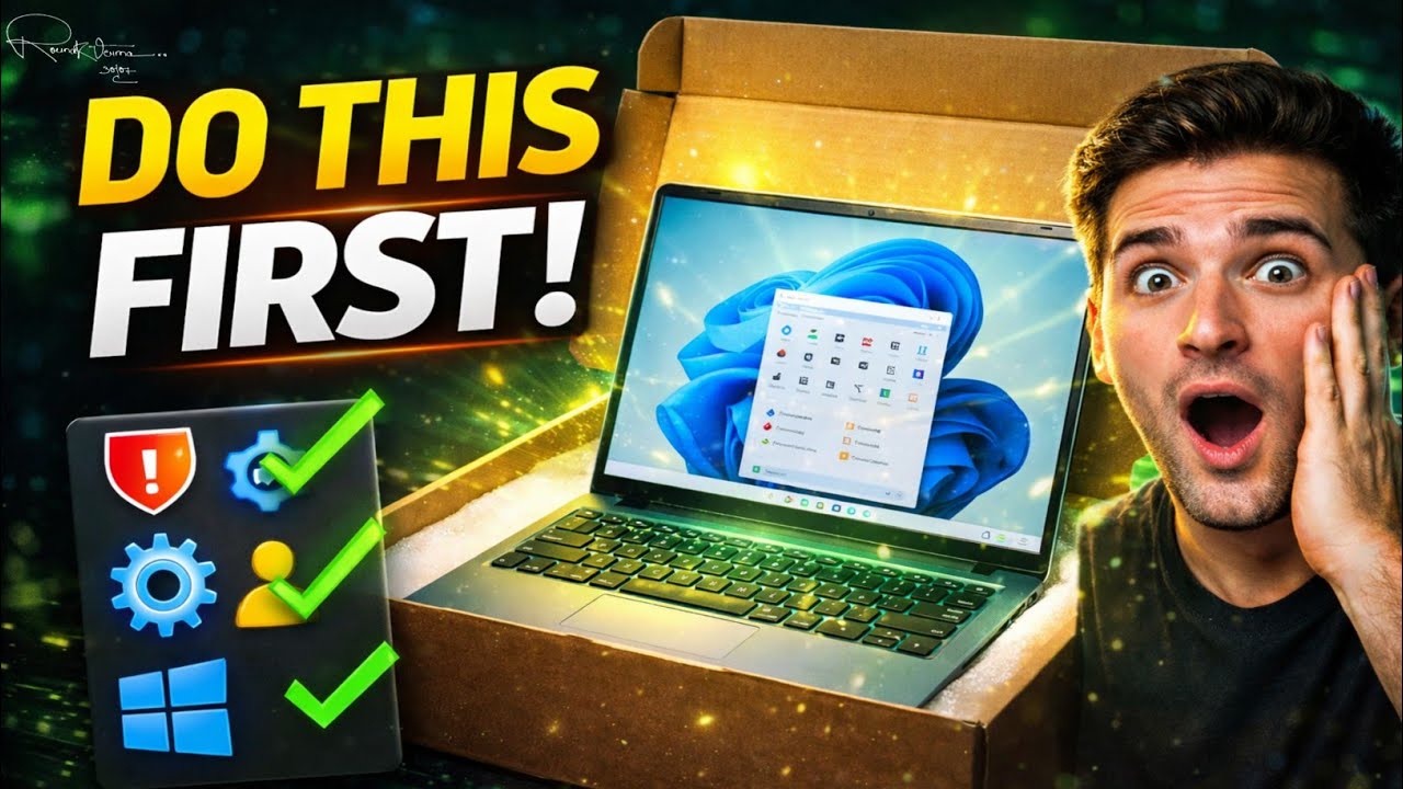 Must Do Things To Do After Buying A New Laptop !! - YouTube