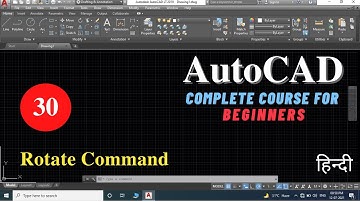 Rotate Command | AutoCAD tutorial for beginners in Hindi | Viren Patel | AutoCAD Autodesk