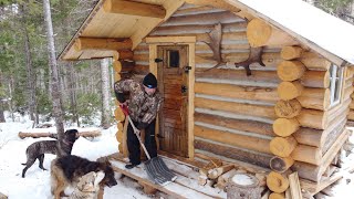 Small Off Grid Log Cabin Life, Delicious Moose Lunch