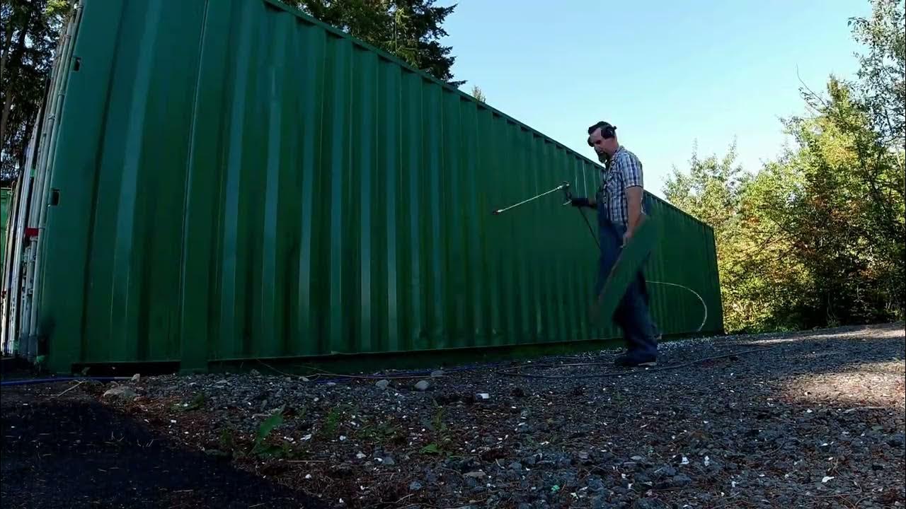 Spray Painting Shipping Containers YouTube