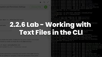 2.2.6 Lab - Working with Text Files in the CLI
