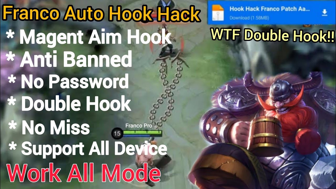 Update Magnet Aim Hook Franco Kena Terus Super Lengket | Update Auto Aim Hook Franco  Terbaru