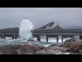 Giant waves hits the Atlantic Ocean Road