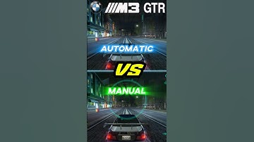BMW M3 GTR TOP SPEED || Manual VS Automatic Transmission || NFS CARBON #nfs #racing #shorts