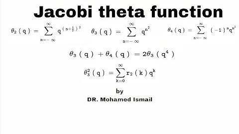 lec 1 Jacobi theta function: Jacobi theta function and sum of two squares