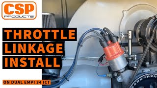CSP VW Throttle Linkage | Bellcrank/Center Pull | For EMPI 34 ICT Dual Carbs