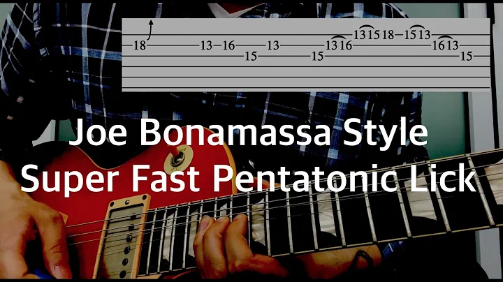 Guitar Lesson(with TAB) | Joe Bonamassa Style Super Fast Pentatonic Lick