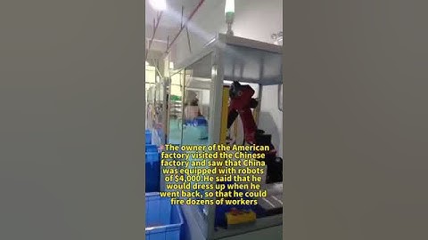 Robots replace workers.#industrialrobot#worker#automation#manufacturingindustry