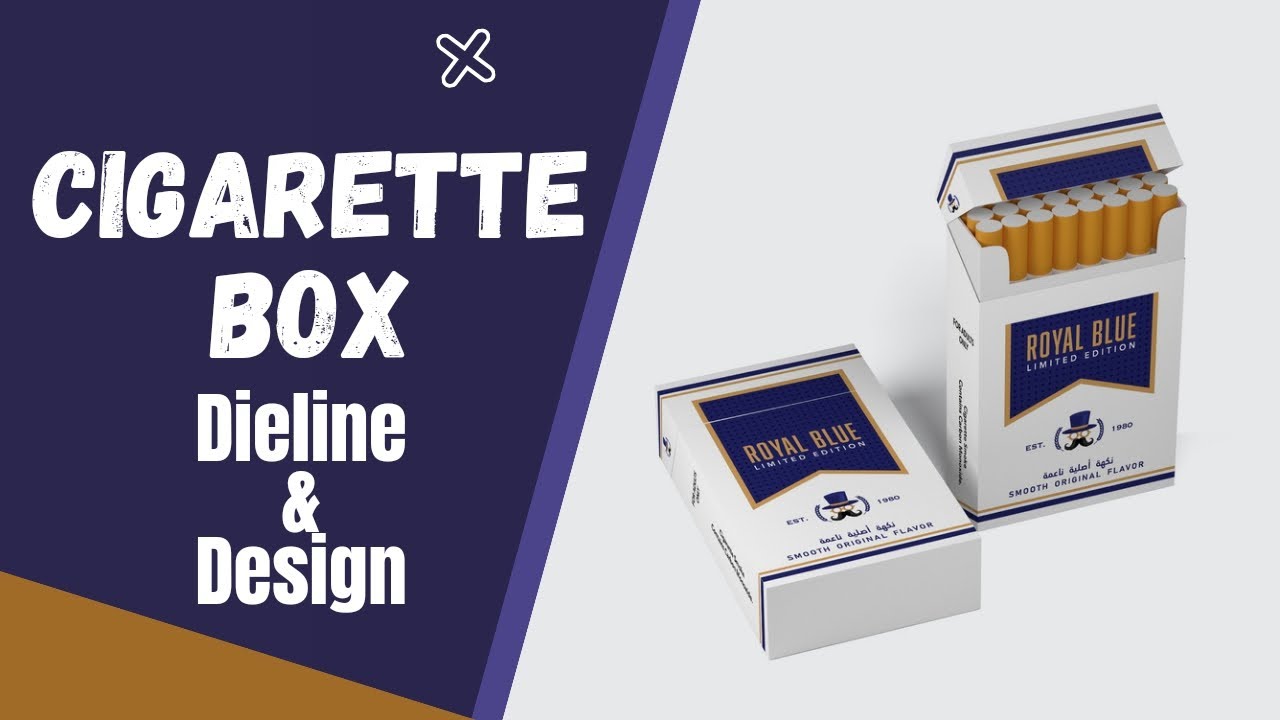 How to Design Cigarette Box Dieline in Adobe illustrator 2023 YouTube