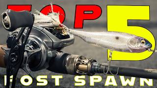 Top 5 Baits For Post Spawn Bass Fishing! (Early Summer Transition)