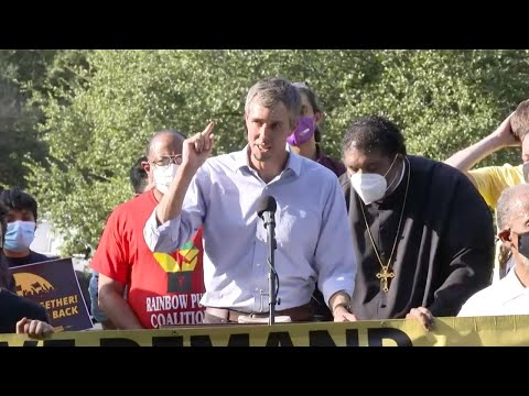 Beto at the Launch of the Georgetown-to-Austin March for Democracy