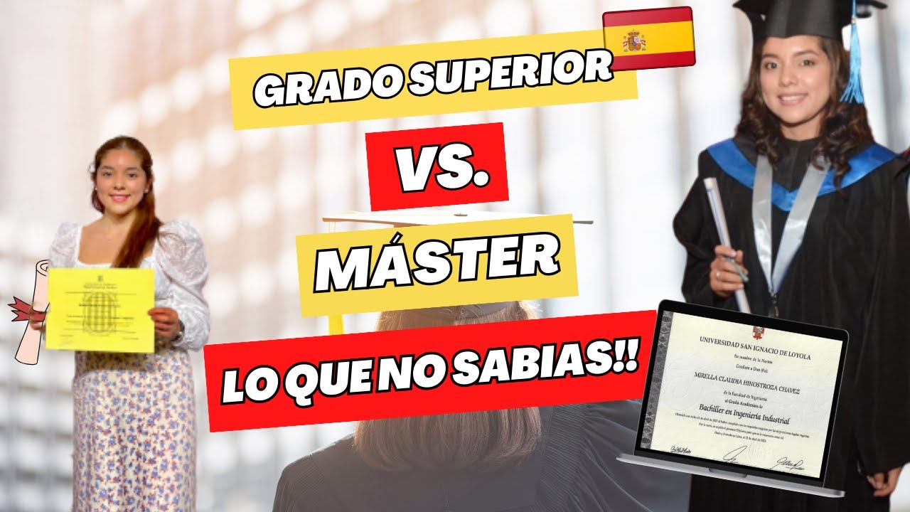 GRADO SUPERIOR vs. MÁSTER en España - Porque elegí estudiar esto , Lo que no te habían contado‼️🤔📝