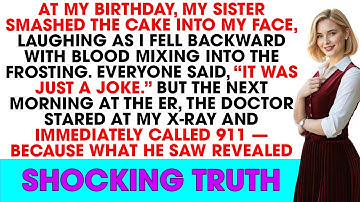 My sister smashed the cake into my face and laughed— but the ER doctor called 911 after seeing X-ray