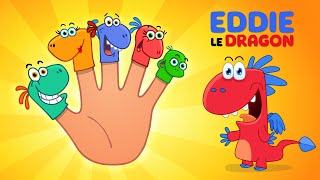 Finger Family / Dinosaures Heureux - Comptines Pour Enfants En Anglais - EDDIE Le Dragon